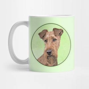 Irish Terrier Painting - Cute Original Dog Art Mug